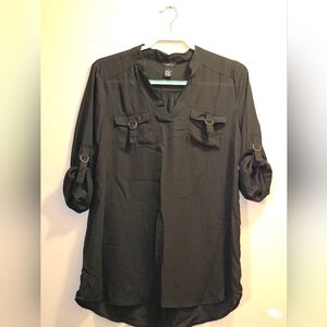Rue21 Black Medium Sheer Shirt